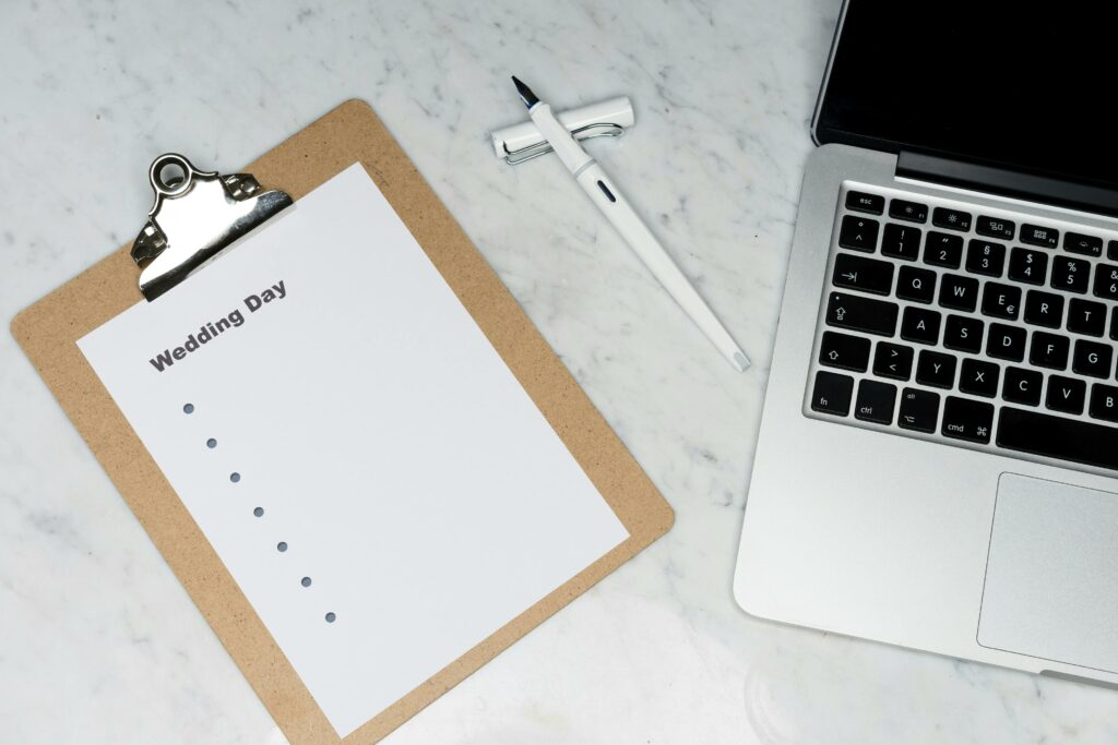 A clipboard with a checklist titled 